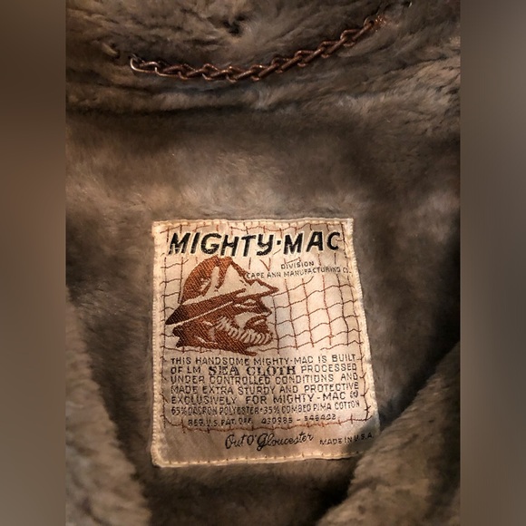 Mighty-Mac Handsome Outerwear Coat Men’s M Beige Zip Hood Faux Fur Sherpa Lined - Picture 2 of 12